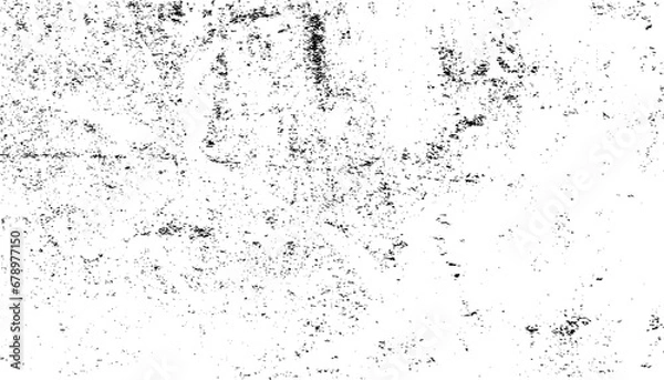 Fototapeta Grunge black and white pattern. Monochrome particles abstract texture. Background.  Vector design elements, illustration
