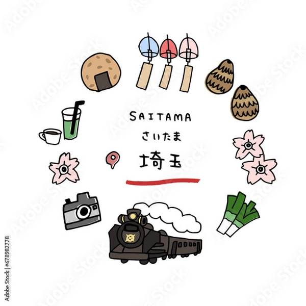 Obraz 埼玉の手描きのアイキャッチ