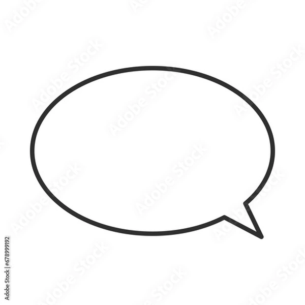 Obraz 丸の吹き出し　楕円の吹き出し