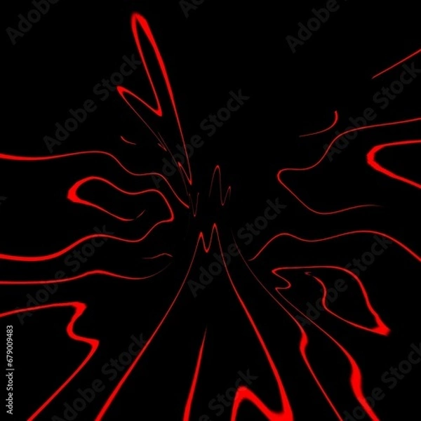 Obraz Red coloured wavy background.