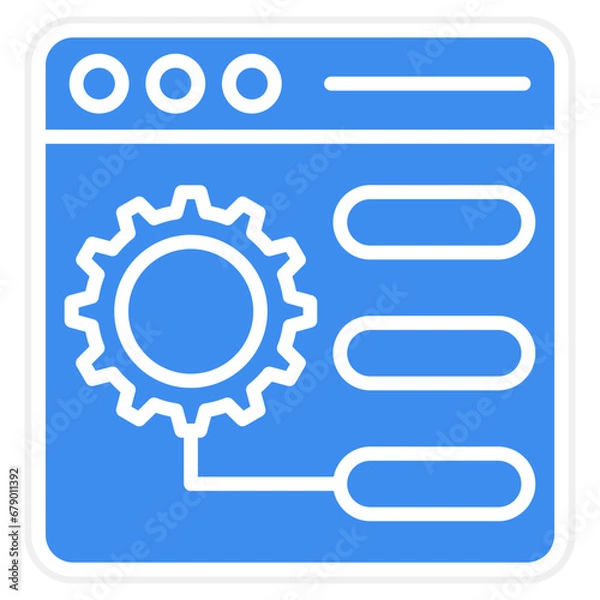 Fototapeta Vector Design Control Panel Icon Style