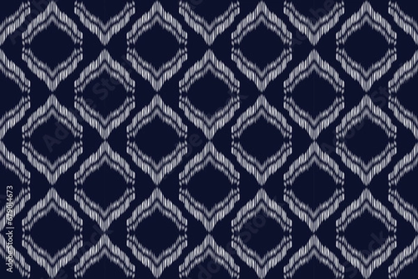 Fototapeta Ethnic pattern . Geometric chevron abstract illustration, wallpaper. Tribal ethnic vector texture. Aztec style. Folk embroidery. Indian, Scandinavian, African rug.design for carpet,sarong 