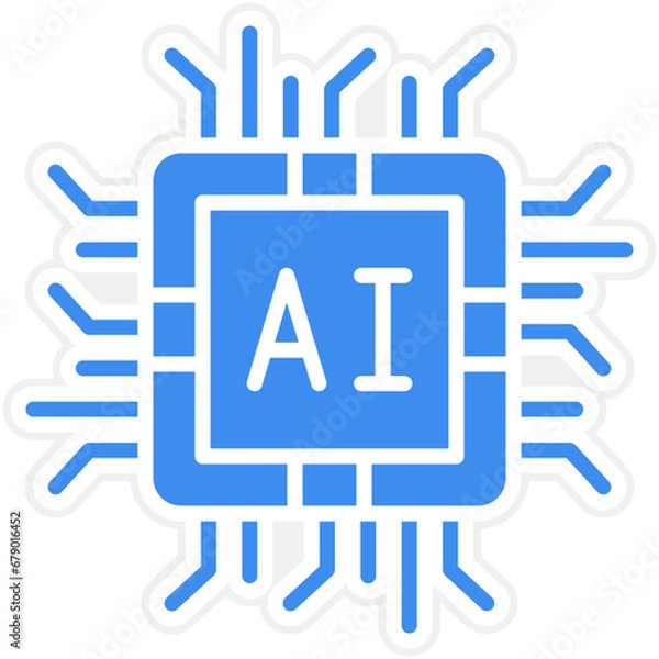 Obraz Vector Design Artificial Intelligence Icon Style