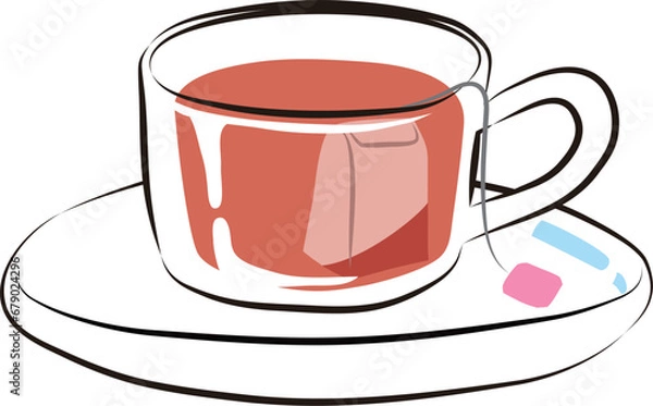 Obraz ティーバッグ　紅茶　