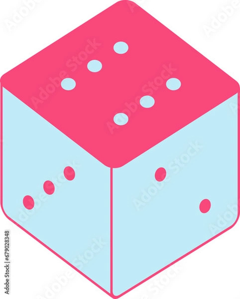 Obraz 6-face up dice