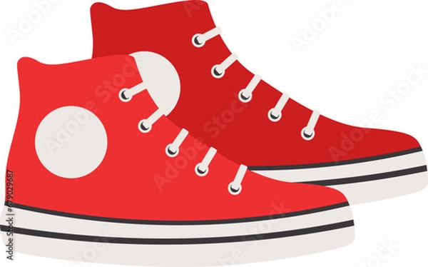 Obraz Chuck taylor shoe illustration
