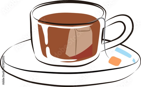 Obraz ティーバッグ　紅茶　烏龍茶