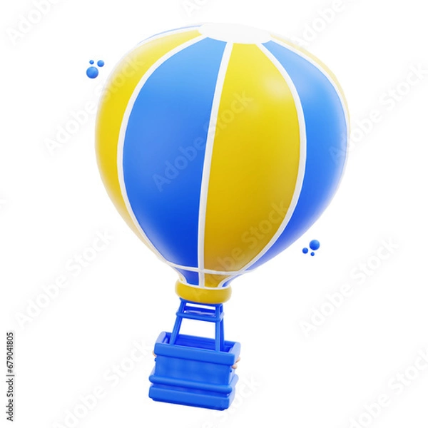 Obraz 3d rendering air balloon illustration