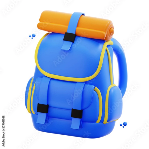 Obraz 3d rendering backpack illustration