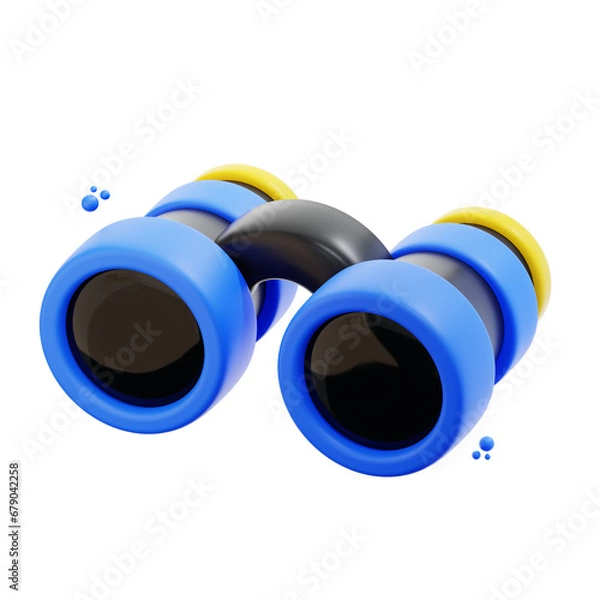 Obraz 3d rendering binnocular illustration