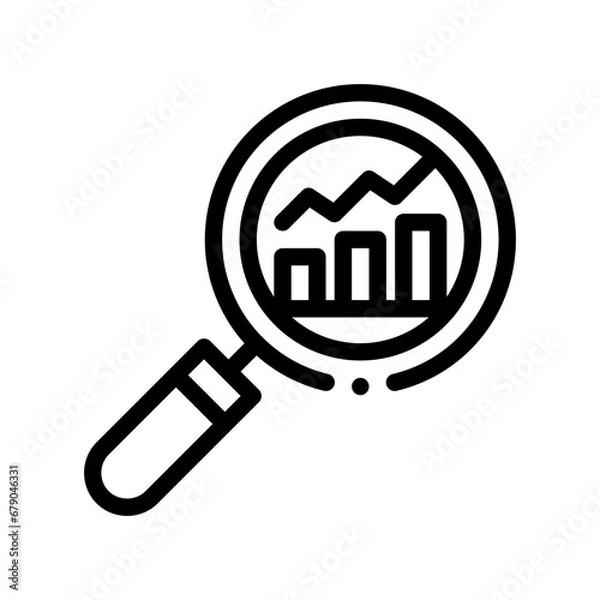 Fototapeta analysis line icon
