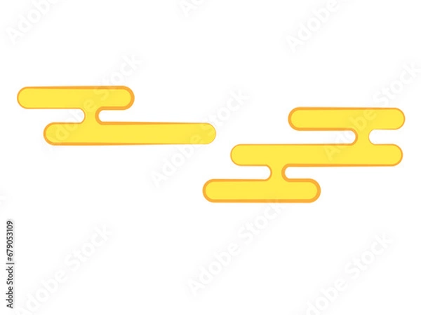 Obraz 黄色の和雲