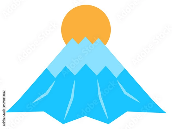 Obraz 富士山と初日の出