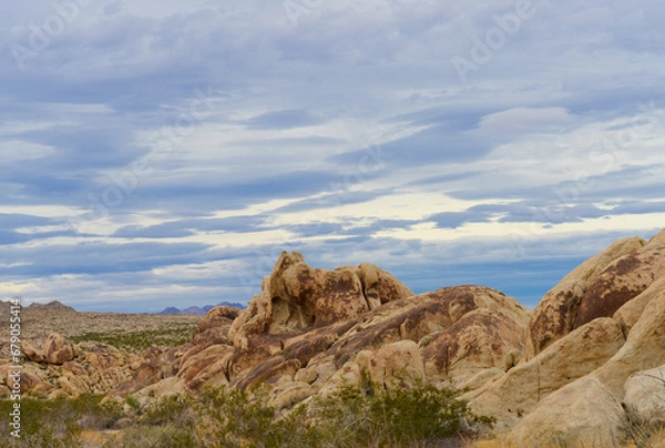 Fototapeta Desert Boulder Formations in Joshua Tree