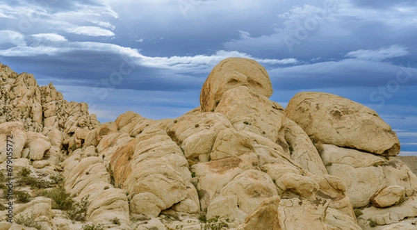 Fototapeta Desert Boulder Formations in Joshua Tree