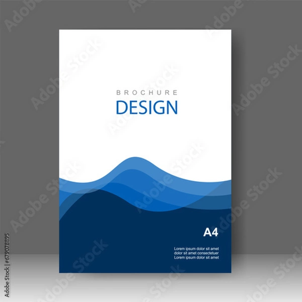 Obraz Design cover book modern. Annual report. Brochure template, catalog. Simple Flyer promotion. magazine. Vector illustration