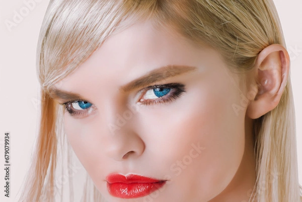 Obraz Blonde Model Closeup