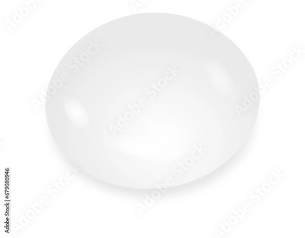 Fototapeta realistic water drop with a shadow