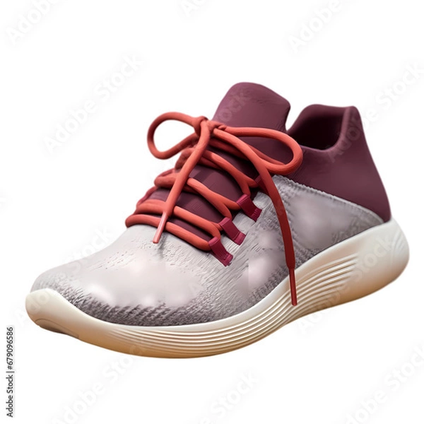Fototapeta Running shoes on transparent background, white background, isolated, icon material, vector illustration
