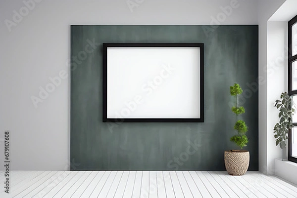Fototapeta Podium Display Home office concept, picture frame mockup