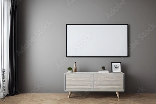 Fototapeta Podium Display Home office concept, picture frame mockup