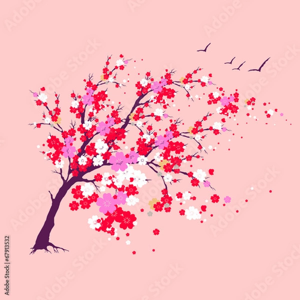 Fototapeta cherry branch