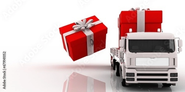 Obraz gifts delivery.3-d visualization