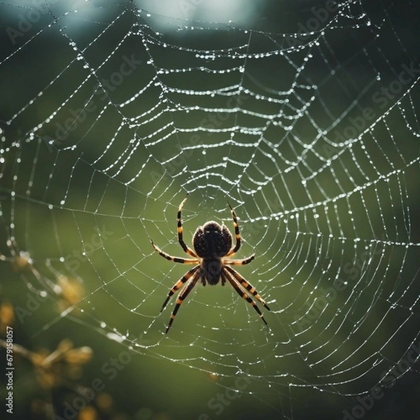 Obraz spider on web