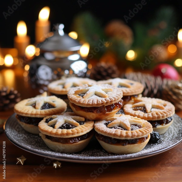 Fototapeta christmas dishes