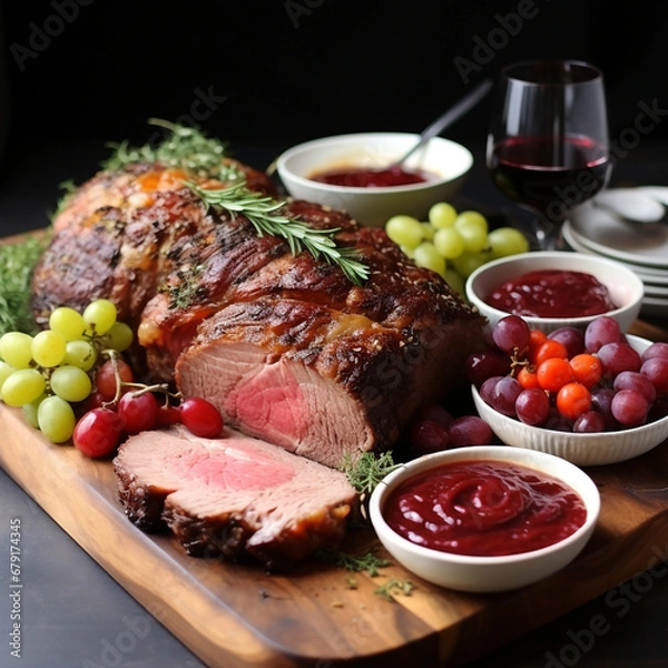 Fototapeta christmas dishes