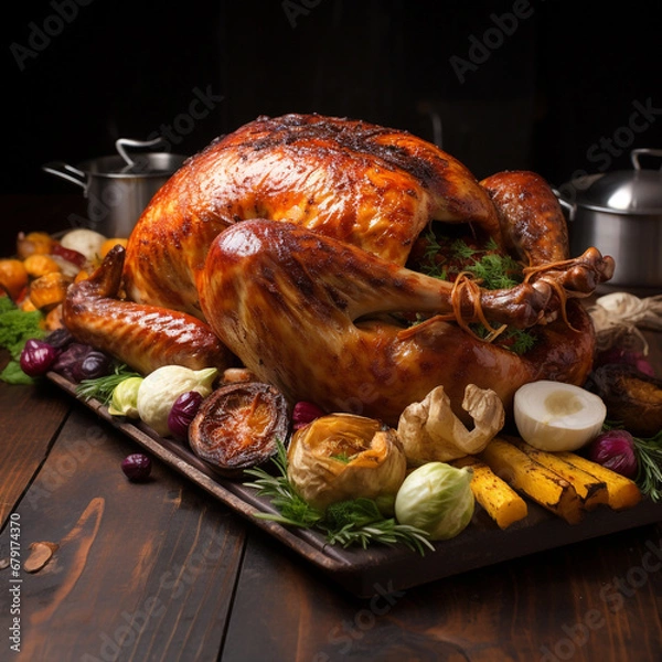 Fototapeta christmas dishes