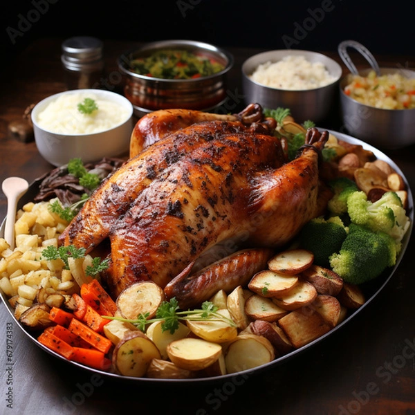 Fototapeta christmas dishes