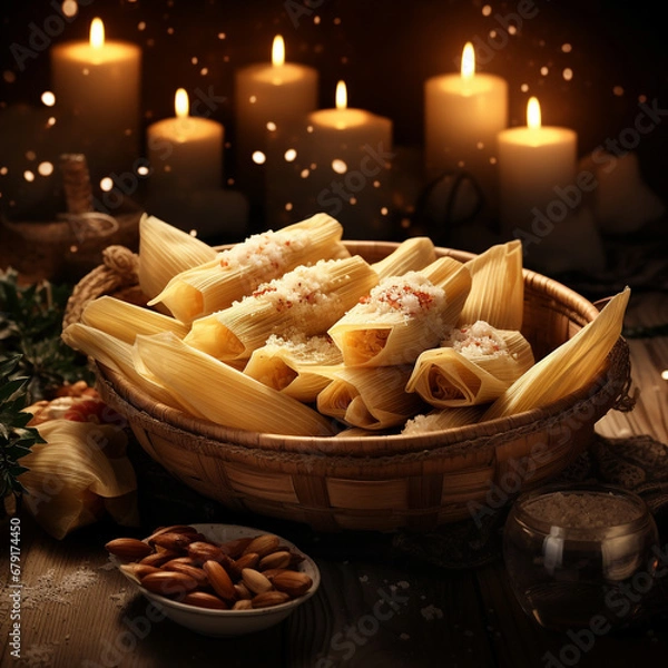 Obraz christmas dishes