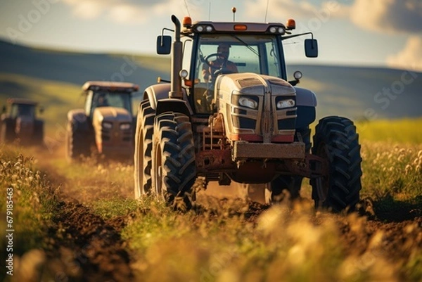Obraz tractor in the field