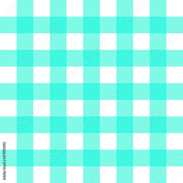 Obraz gingham green pastel, seamless pattern, checkered plaid textile print