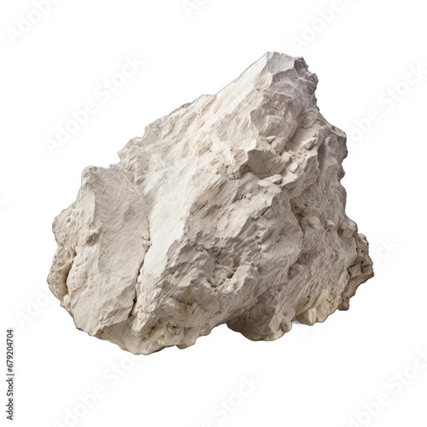 Fototapeta Gypsum rock isolated on transparent background