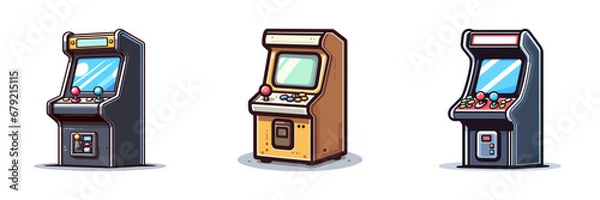 Fototapeta Arcade machine. Vector illustration