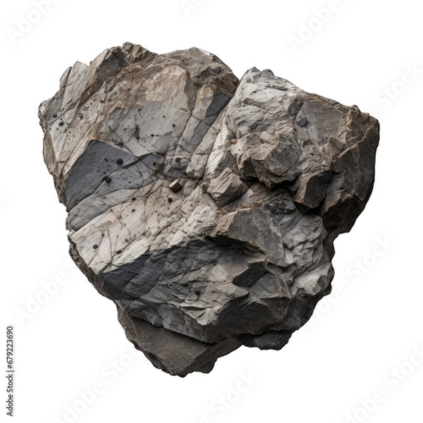 Obraz Andesite stone isolated on transparent background