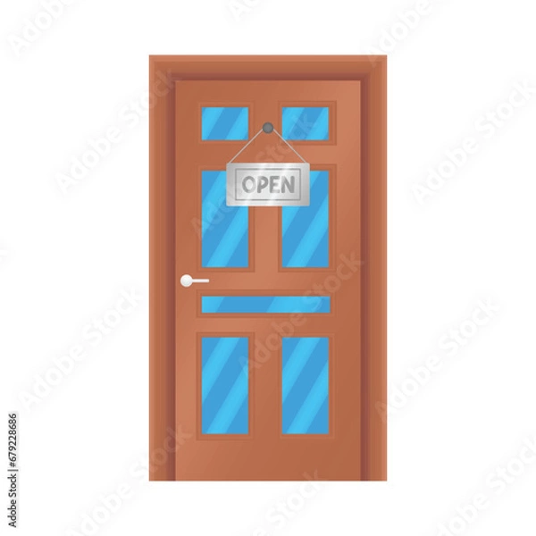 Fototapeta door illustration