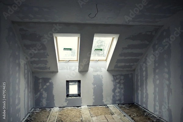 Obraz Renovated room in the attic