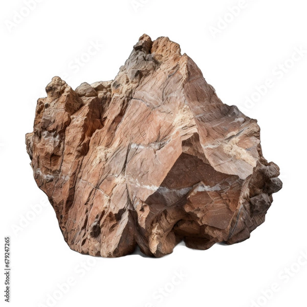 Obraz Rhyolite rock isolated on transparent background