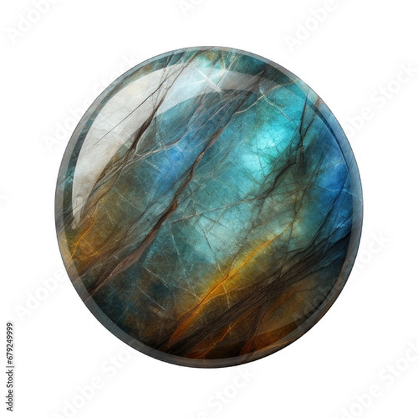 Obraz Labradorite stone isolated on transparent background