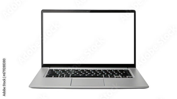 Fototapeta A laptop on the transparent background