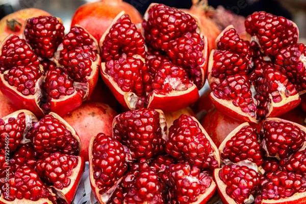 Obraz pomegranate seeds close up