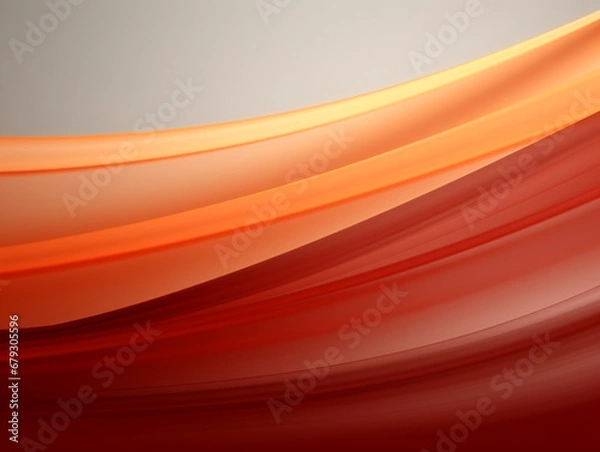 Fototapeta Bright colorful abstract background with smooth lines. For poster, flyer, banner background or design element. Soft textures on pastels. AI Generation