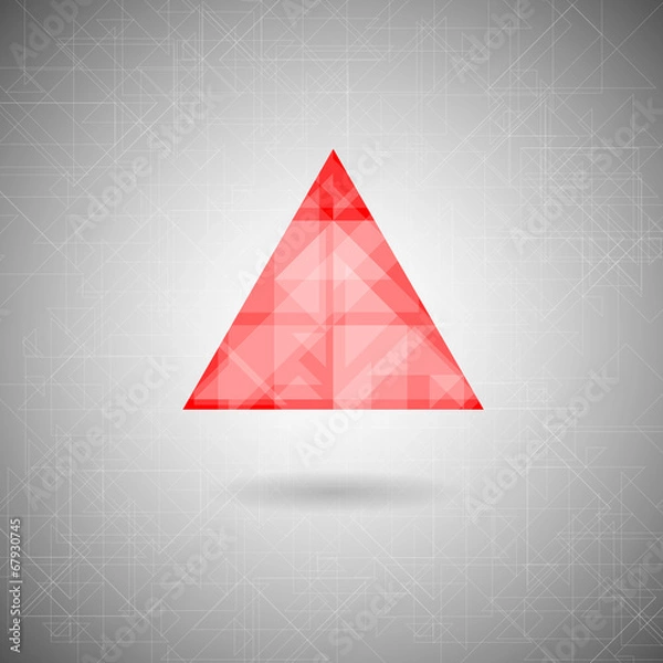 Fototapeta Futuristic triangle background
