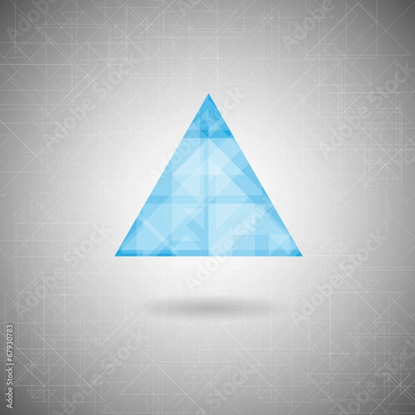 Fototapeta Futuristic triangle background