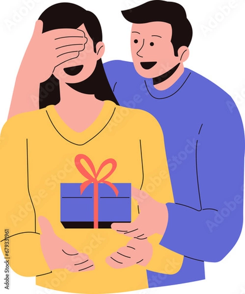 Fototapeta Receiving Gifts