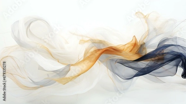 Fototapeta Ethereal Dance of Graceful Forms in a Symphony of Subtle Hues