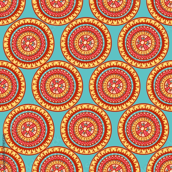 Fototapeta round tribal patterns
